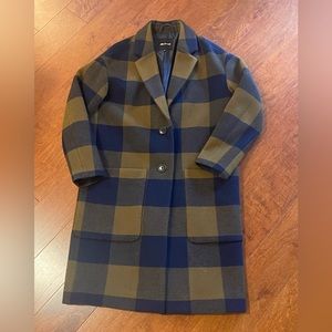 Madewell Buffalo Plaid wool coat